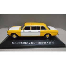 MERCEDES-BENZ W123 240D 1970 TAXI BEIRUT LEBANON 1:43 ALTAYA IXO