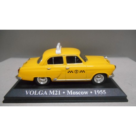 GAZ M-21 VOLGA 1955 TAXI MOSCOW RUSSIA 1:43 ALTAYA IXO