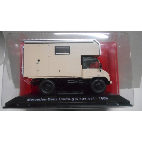 MERCEDES-BENZ UNIMOG S404.414 1969 CAMPER/AUTOCARAVANA 1:43 HACHETTE IXO