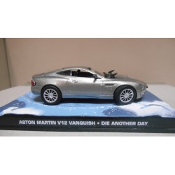 ASTON MARTIN V12 VANQUISH DIE ANOTHER DAY 007 JAMES BOND 1:43 EAGLEMOSS IXO