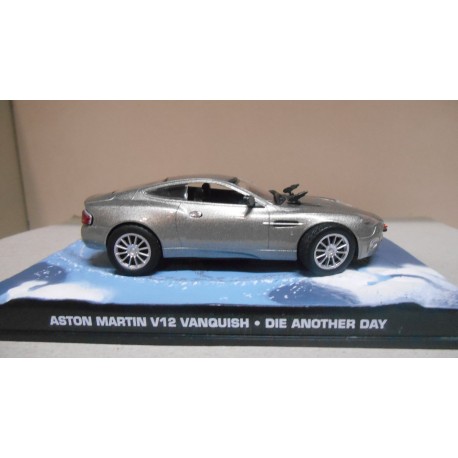 ASTON MARTIN V12 VANQUISH DIE ANOTHER DAY 007 JAMES BOND 1:43 EAGLEMOSS IXO