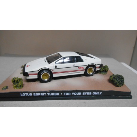 LOTUS ESPRIT TURBO FOR YOUR EYES...007 JAMES BOND 1:43 EAGLEMOSS IXO RETRO ROTO