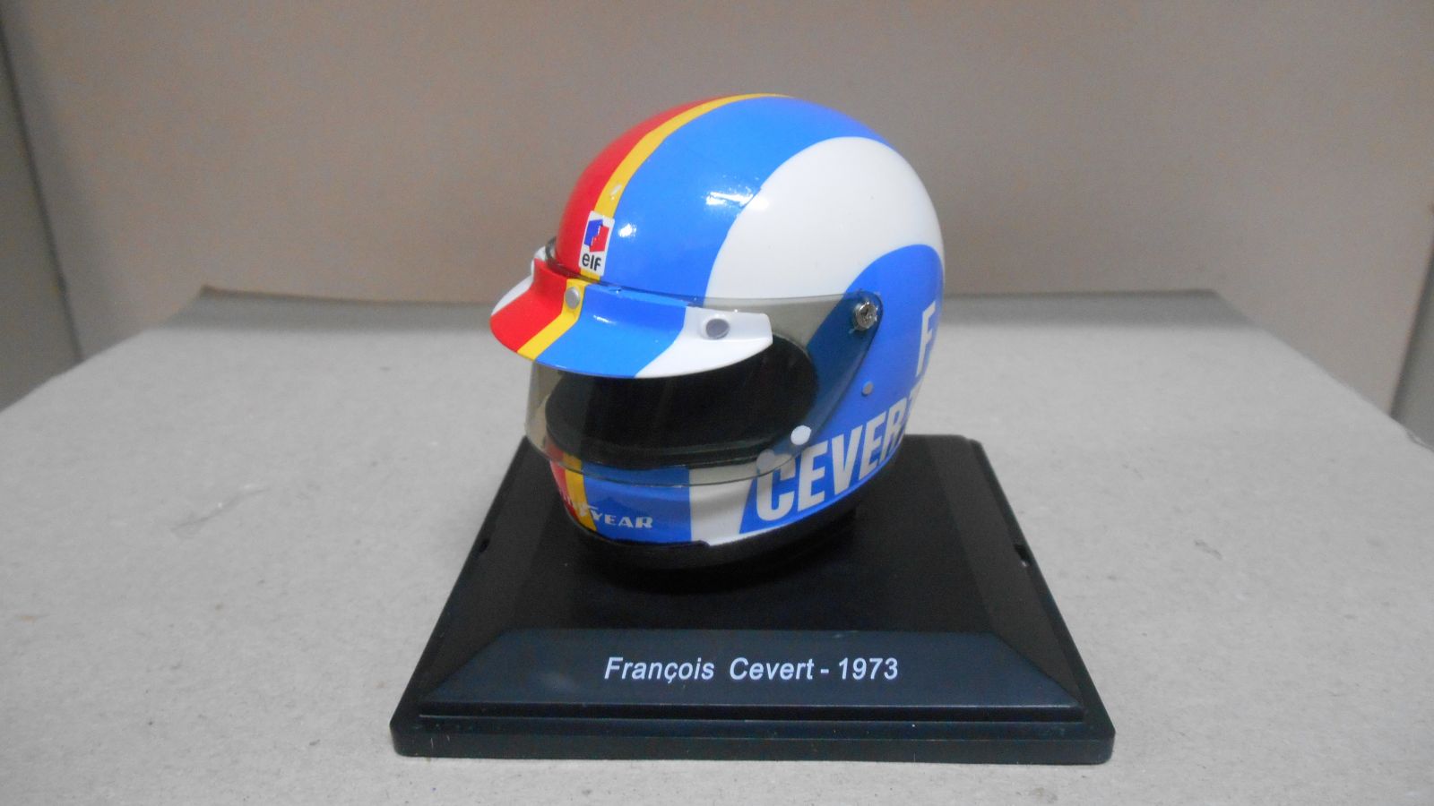 RARE NEW 1:5 Casco Helmet F1 - FRANCOIS CEVERT 1973 - SPARK No - Foto 3
