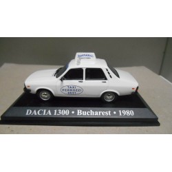 DACIA 1300 TAXI BUCHAREST ROMANIA 1980 1:43 ALTAYA IXO