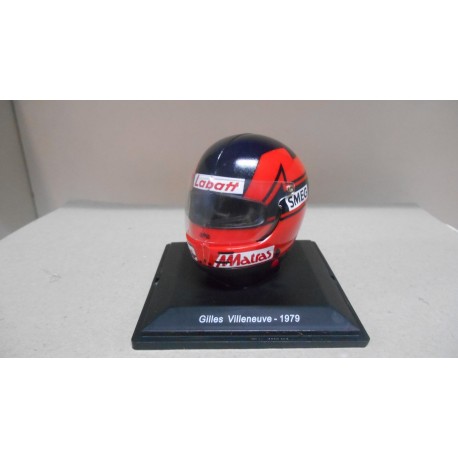 CASCO/HELMET FORMULA F1 1979 GILLES VILLENEUVE (FERRARI) 1:5 SPARK EDITIONS