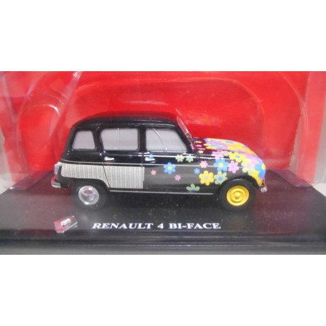 RENAULT 4 BI-FACE PEACE & LOVE 1:43 4L COLLECTION HACHETTE IXO