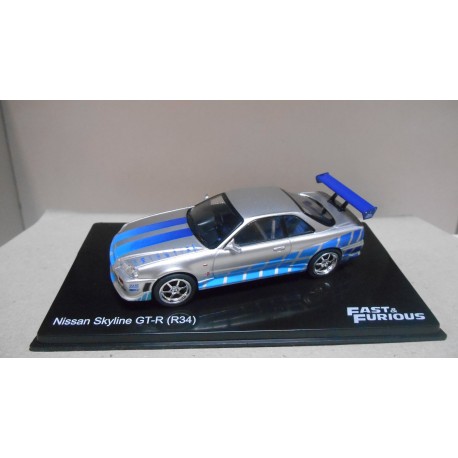 NISSAN SKYLINE GT-R (R34) FAST & FURIOUS 1:43 ALTAYA IXO