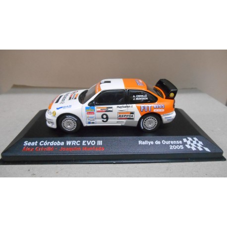 SEAT CORDOBA WRC EVO 3 RALLY OURENSE 2005 CRIVILLE 1:43 ALTAYA IXO