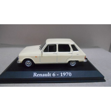 RENAULT 6 1970 CREAM/WHITE 1:43 RBA IXO HARD BOX