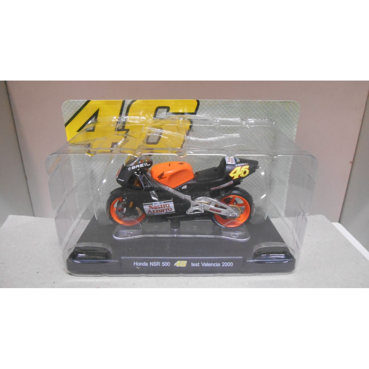 Miniature Honda NSR 500 Valentino Rossi #46 MotoGP 1999 - Échelle 1/18, Neuf Leo Models