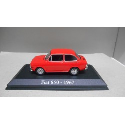 FIAT 850 1967 RED/ROJO 1:43 RBA IXO HARD BOX