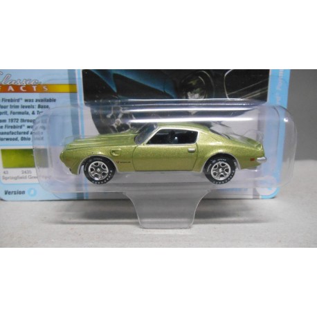 PONTIAC FIREBIRD 1972 FORMULA CLASSIC GOLD 1:64 JOHNNY LIGHTNING