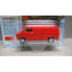 DODGE TRADESMAN 1976 VAN RED-ORANGE 1:64 JOHNNY LIGHTNING