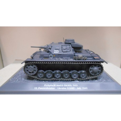 Sd.Kfz.141 PANZER III AUSF G GERMANY 1941 TANKS WW 2 1:43 ALTAYA IXO