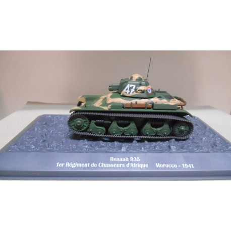 RENAULT R35 MOROCCO/FRANCE 1941 TANKS WW 2 1:43 ALTAYA IXO