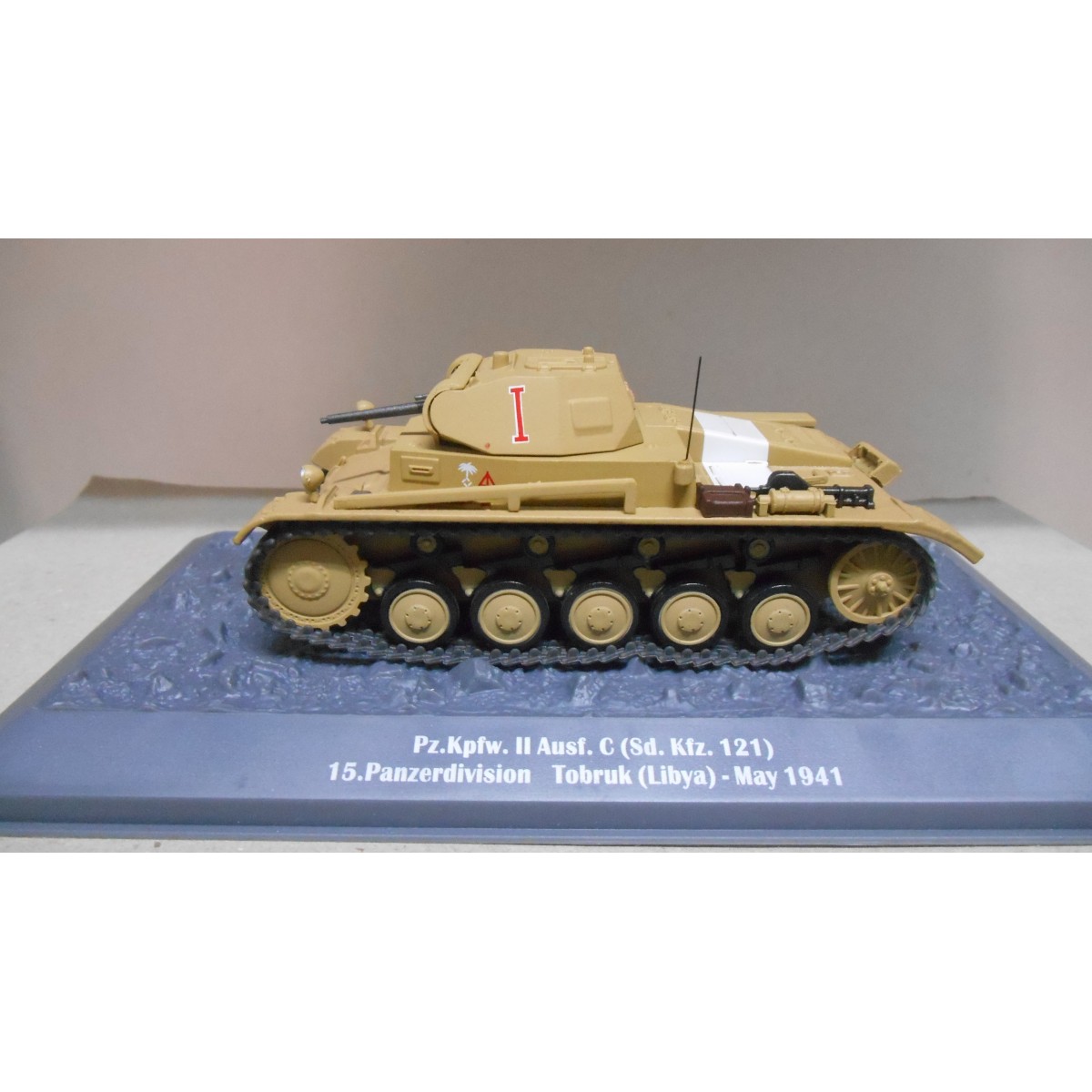 Altaya 1:43 – Char Panzer II Sable Du Désert Tobruk – Véhicule Militaire 1940