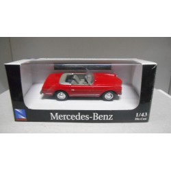 MERCEDES-BENZ W113 280SL 1957 ROADSTER RED 1:43 NEW RAY DEFECT/NO LUZ