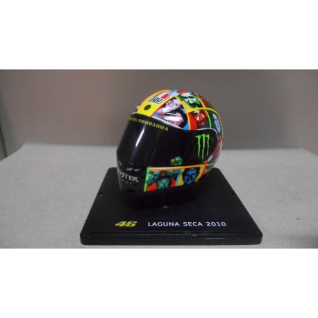 CASCO/HELMET VALENTINO ROSSI LAGUNA SECA 2010 MOTO/BIKE 1:5 SPARK ALTAYA