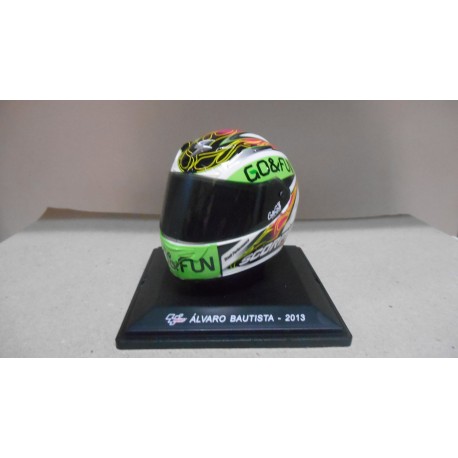 CASCO/HELMET ALVARO BAUTISTA 2013 MOTO GP HONDA MOTO/BIKE 1:5 SPARK ALTAYA