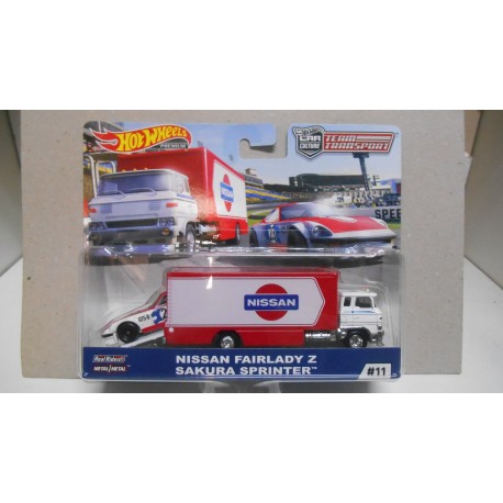 NISSAN FAIRLADY Z + SAKURA SPRINTER TEAM TRANSPORT 11 1:64 HOT