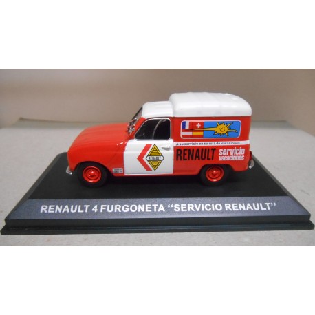 RENAULT 4 FURGONETA ASISTENCIA SERVICIO RENAULT ESPAÑA1:43 ALTAYA IXO