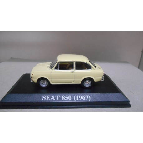 SEAT 850 1967 AMARILLO/YELLOW MATRICULA ESPAÑA 1:43 ALTAYA IXO