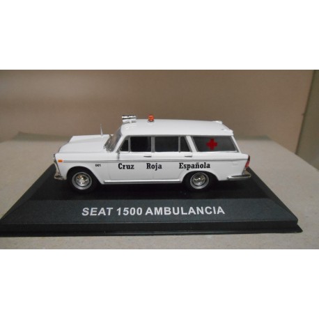 SEAT 1500 AMBULANCIA/AMBULANCE CRUZ ROJA ESPAÑOLA 1:43 ALTAYA IXO