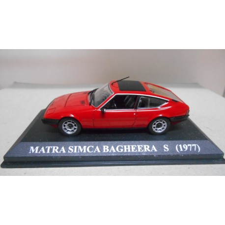 TALBOT MATRA BAGHEERA S 1977 ROJO/RED MATRICULA ESPAÑA 1:43 ALTAYA IXO