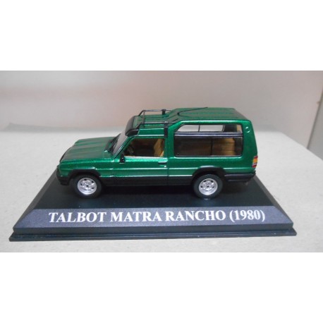 TALBOT MATRA RANCHO 1980 VERDE/GREEN MATRICULA ESPAÑA 1:43 ALTAYA IXO