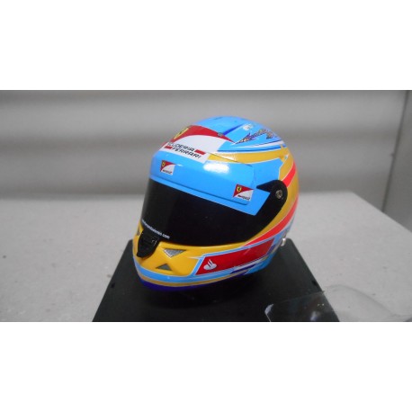 CASCO/HELMET FORMULA F1 2012 FERNANDO ALONSO 1:5 SPARK NO URNA/defecto/V FOTO