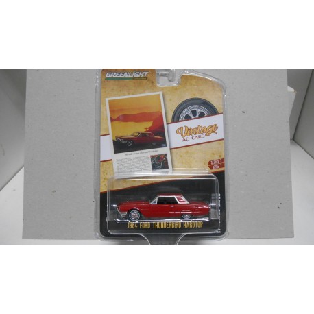 FORD THUNDERBIRD 1964 HARDTOP VINTAGE AD CARS 1:64 GREENLIGHT