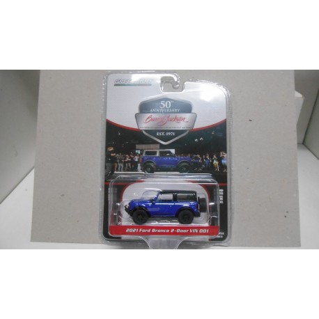 FORD BRONCO 2021 2-DOOR VIN 001 BARRETT-JACKSON 1:64 GREENLIGHT
