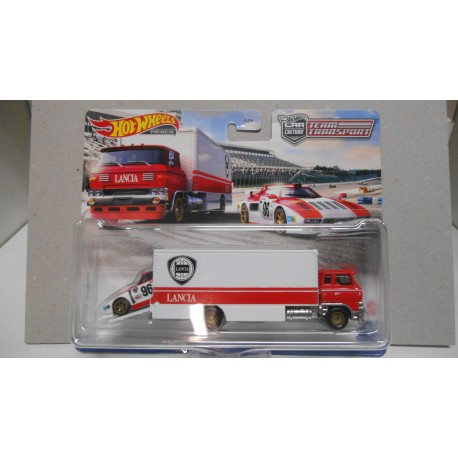 LANCIA STRATOS Gr.5 + SAKURA SPRINTER TEAM TRANSPORT 42 1:64 HOT WHEELS