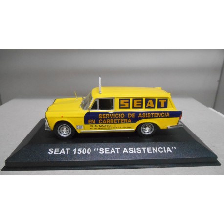 SEAT 1500 FAMILIAR ASISTENCIA EN CARRETERA MATRICULA ESPAÑA 1:43 ALTAYA IXO