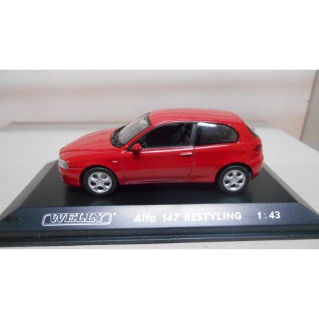 ALFA ROMEO 147 RESTYLING RED 1:43 WELLY