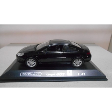 PEUGEOT 407 COUPE BLACK 1:43 WELLY