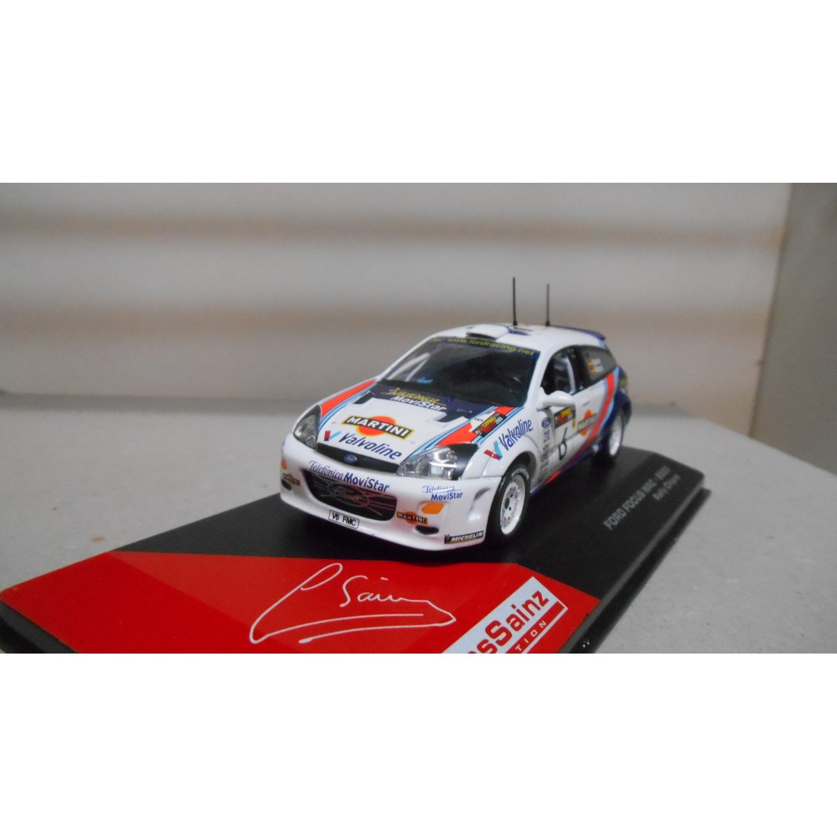 MAQUETA COCHE METAL CARLOS SAINZ - FORD WRC - RALLY CHIPRE