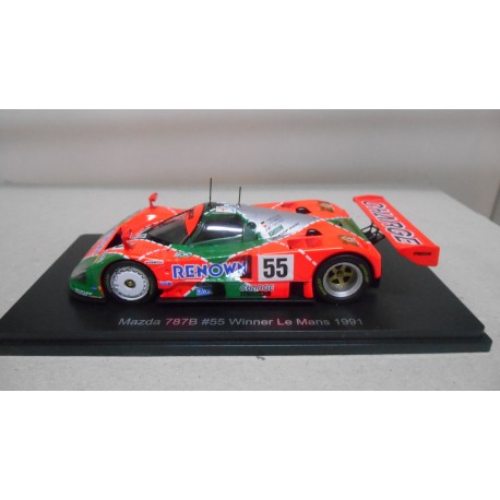 MAZDA 787 B WIN 24 H LE MANS 1991 WEIDLER-HERBERT-GACHOT 1:43 SPARK DeAGOSTINI