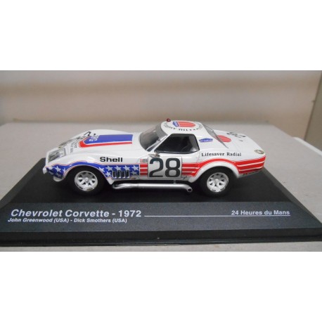 CHEVROLET CORVETTE C3 24 H LE MANS 1972 GREENWOOD-SMOTHERS 1:43 ALTAYA IXO