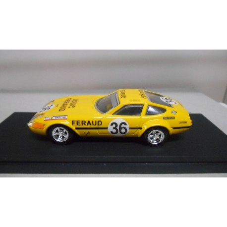 FERRARI 365 GTB/4 DAYTONA 24 H LE MANS 1972 1:43 TOP MODEL CALCA DEFECT