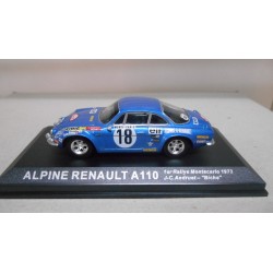 ALPINE A110 1973 WIN RALLY MONTE CARLO J-C ANDRUET 1:43 ALTAYA IXO