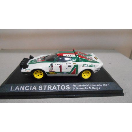 LANCIA STRATOS WIN RALLY MONTE CARLO 1977 MUNARI 1:43 ALTAYA IXO