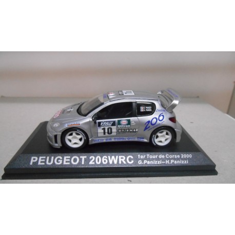 PEUGEOT 206 WRC WIN RALLY TOUR CORSE 2000 PANIZZI 1:43 ALTAYA IXO