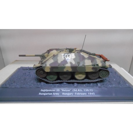 Sd.Kfz.138/2 JAGDPANZER 38 HETZER 1945 HUNGARIAN ARMY WW 2 1:43 ALTAYA IXO
