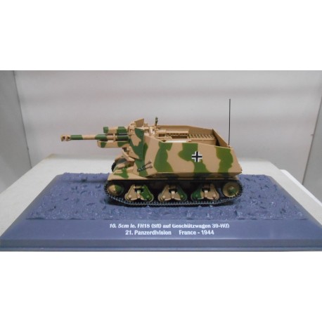 10,5 cm LeFH18 auf GW39-H (f) 1944 GERMANY WW 2 1:43 ALTAYA IXO