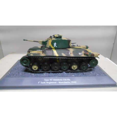 TYPE 97 SHINHOTO CHI-HA 1942 MANCHURIA JAPAN TANKS WW 2 1:43 ALTAYA IXO