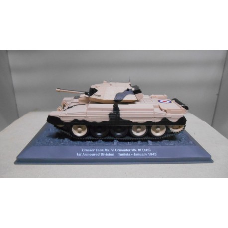 CRUISER TANK MK.VI CRUSADER MK.III UK 1943 WW 2 1:43 ALTAYA IXO