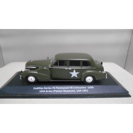 CADILLAC SERIES 75 FLEETWOOD V8 US ARMY WW 2 1:43 ALTAYA IXO