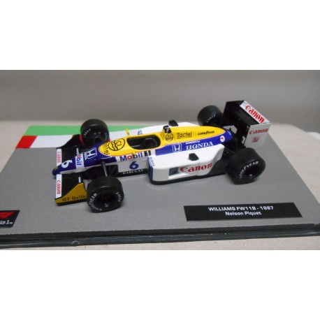WILLIAMS FW11B FORMULA F1 WIN 1987 NELSON PIQUET 1:43 SALVAT IXO