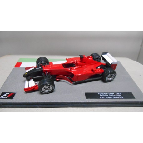 FERRARI F2001 FORMULA F1 WIN 2001 MICHAEL SCHUMACHER ITALIAN GP 1:43 SALVAT IXO